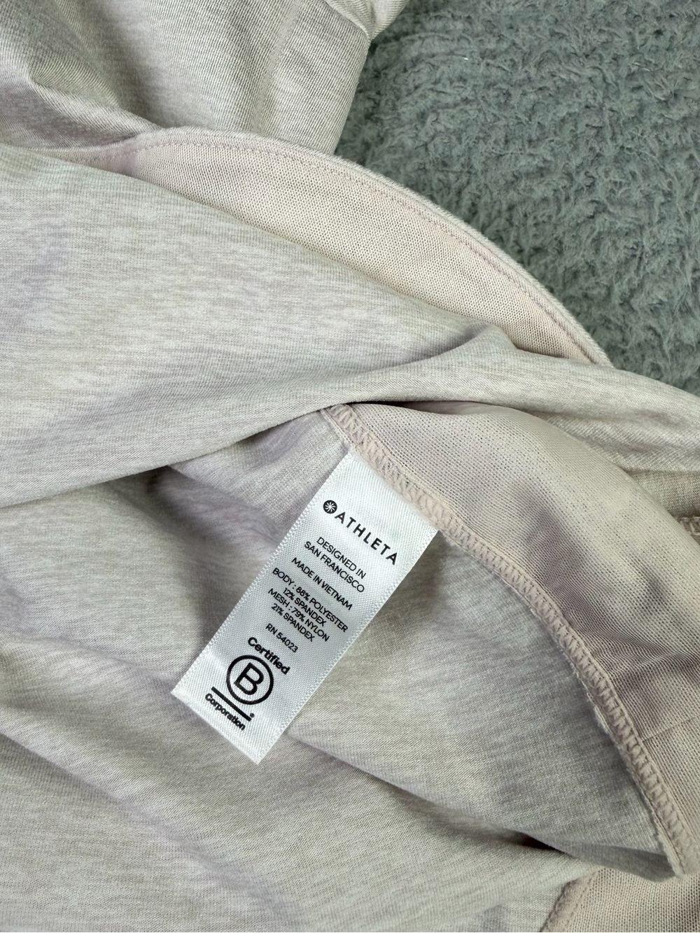 Athleta Uptempo Hoodie Sweatshirt Womens Large Light Pink Long Sleeve Pullover - Picture 5 of 9